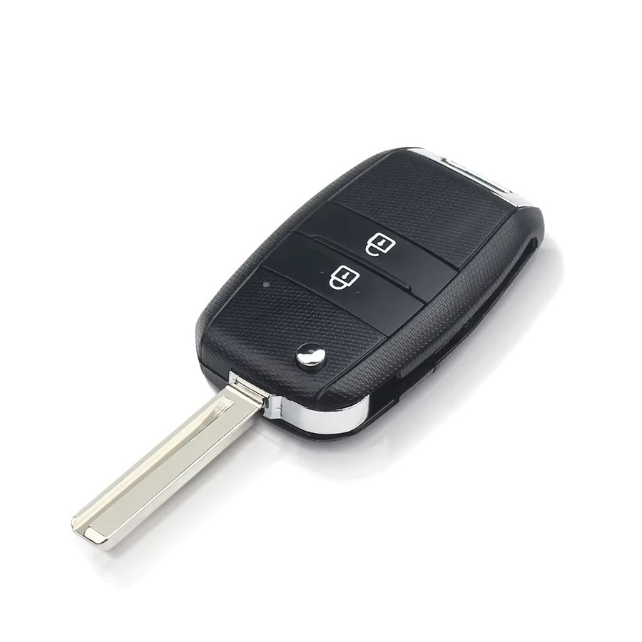 KEYYOU Ersatzgehäuse für Kia K2 K3 K5 Carens Cerato Forte Auto Fernbedienung Schlüssel Abdeckung in Schwarz - Bild 1