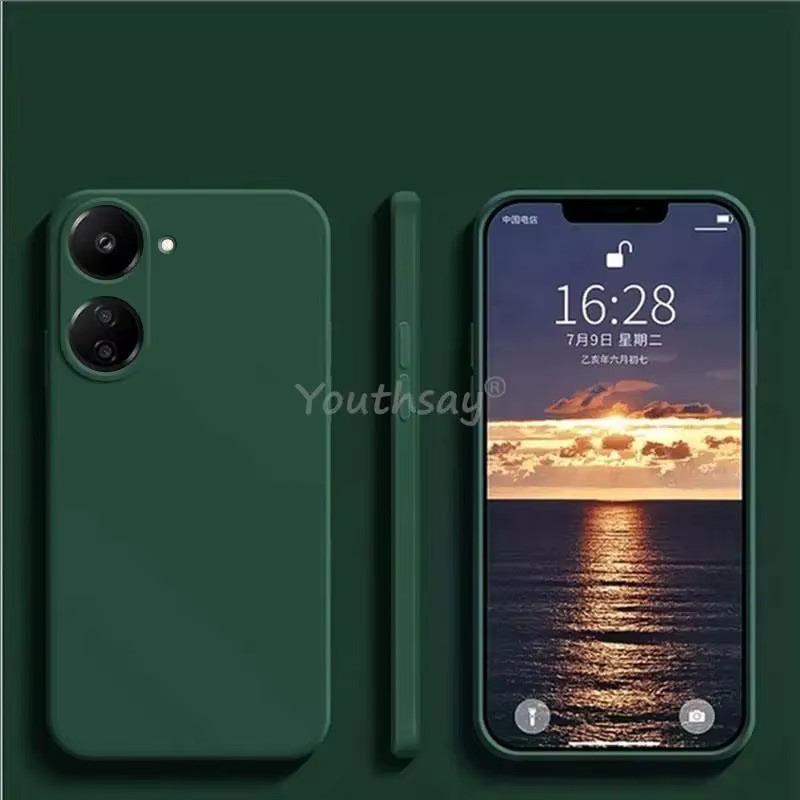 Xiaomi Poco X8 Pro Handyhülle aus weichem Flüssigsilikon mit Kameraschutz in Multicolor und Grün - Bild 2