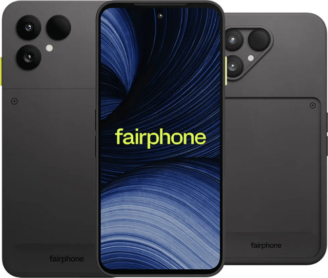 Fairphone 6+ 5G Smartphone 256GB Schwarz mit Fairphone 6+ Protective Backcover Schwarz - Bild 1