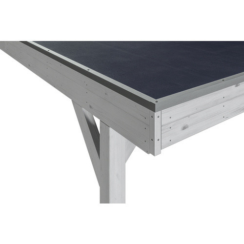 Skan Holz Carport Grunewald aus Fichten-Leimholz mit EPDM-Dach in Weiß, B: 427 cm, T: 796 cm, H: 251 cm - Bild 3