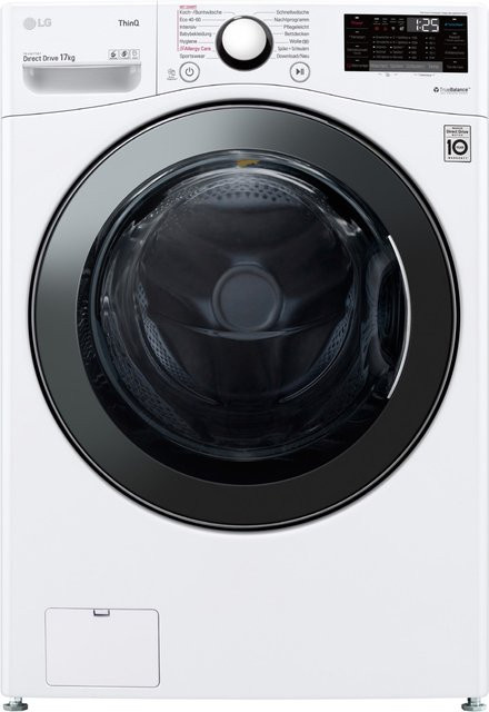 LG Stand-Waschmaschine Frontlader F11WM17TS2 in Weiß, 17 kg, 1100 U/min - Bild 1