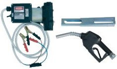 CEMO Cematic Duo 24/12 AZ Elektropumpe, 24V, 70 l/min, selbstansaugend mit Automatik-Zapfpistole, Halter und 4 m Befüllschlauch, multicolor - Bild 1