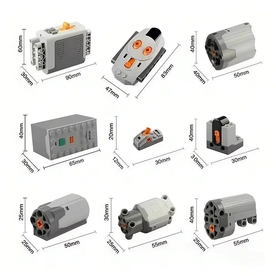 wishiot MOC Power Functions Upgrade Motor Servomotor Fernbedienung, Bausteine Technische Teile - Bild 2