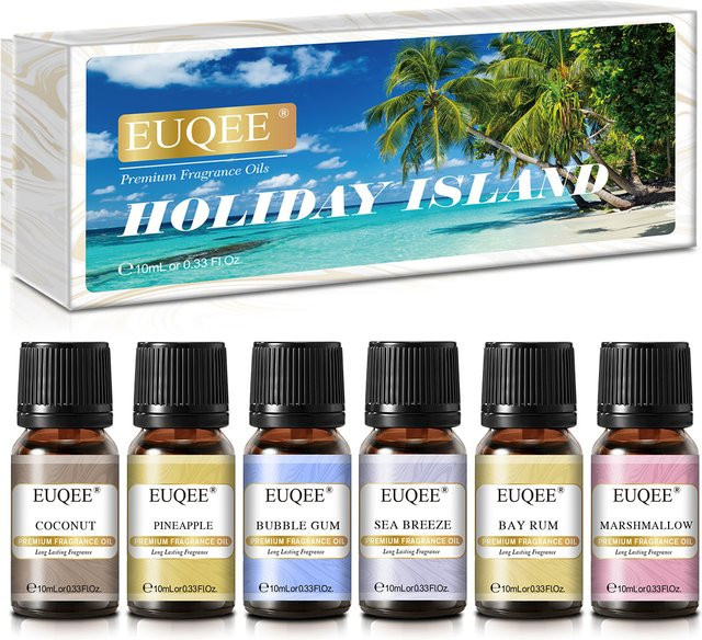 EUQEE Holiday Island Duftöle-Geschenkset, 6 x 10 ml, Unisex - Bild 1