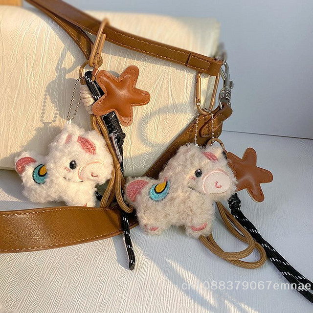 ZYAS Taschenanhänger, Plüsch-Pferd, Nylon, Damen - Bild 1