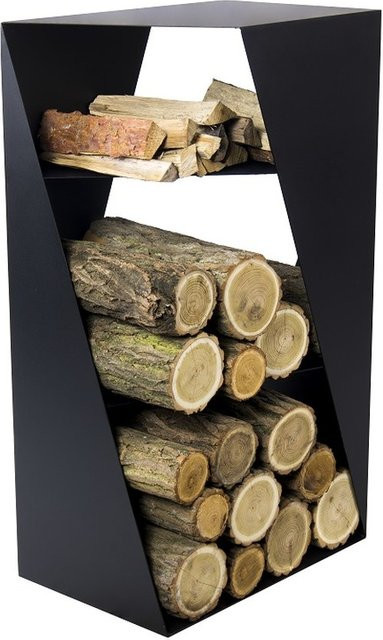 Magnus Kaminholzregal R156 aus Stahl in Schwarz matt, B/T/H: 80 x 30 x 45 cm - Bild 1