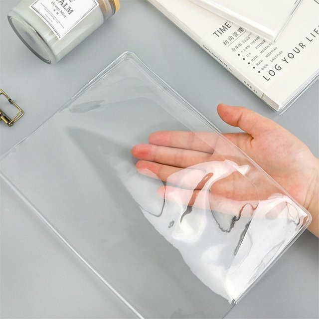 Transparente und wasserdichte Schutzhülle aus PVC für A5 und A6 Tagebücher, Notebooks und Planer - Bild 1