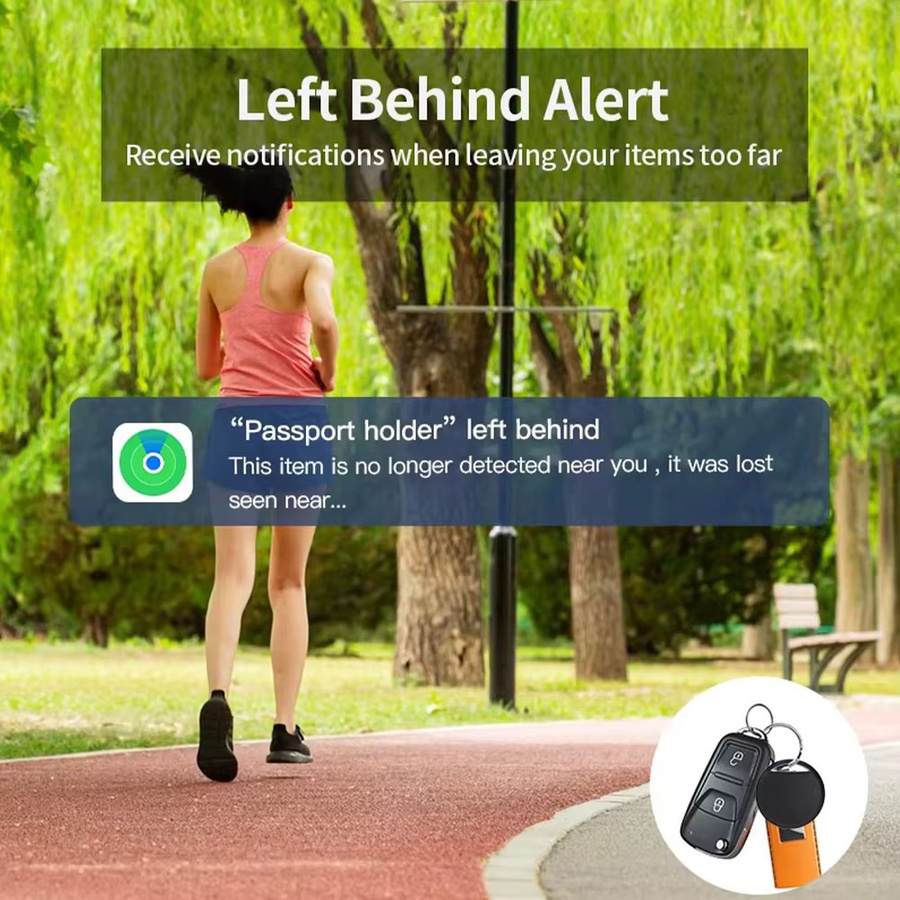 RSH 4-teiliges Anti-Verlust-GPS-Tag Set in Schwarz, Bluetooth-Tracker für Apple Airtag und Gepäck, kompatibel mit der Find My App für iOS - Bild 3