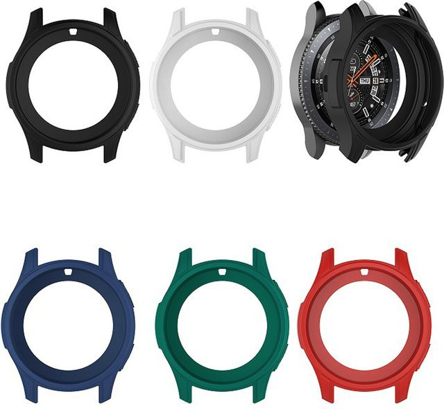 I LOVE LUO Uhrenzubehör Silikon Schutzhülle, Weiß, Samsung Galaxy Uhr 46mm S3 Frontier - Bild 1