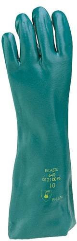 Ekastu 381 660 Chemikalienhandschuhe aus Polyvinylchlorid in Grün, Größe XL, nach EN 374-1:2017-03 Typ A und EN 374-5:2017-03 - Bild 1