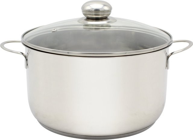 Edelstahl Fleischtopf Saturn von Karl Krüger in Grau/Silber mit Ø 24 cm - Bild 1