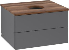 V&B Waschtischunterschrank Antao mit Beleuchtung, Anthrazit lackiert, B/T/H: 60 x 36 x 50 cm - Bild 1
