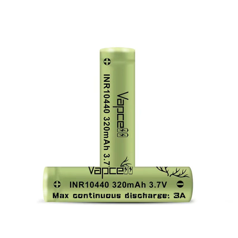 Vapcell INR 10440 Akku mit flacher Oberseite, 320 mAh, 3,7 V, grün - Bild 1
