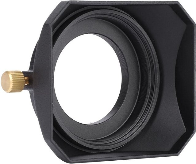 KaiSai Quadratische Gegenlichtblende für DV Camcorder und digitale Videokamera Objektivfilter 39mm, Schwarz - Bild 1