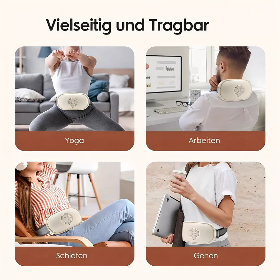 HIMOUTA Elektrisches Bauchmassagegerät, Weiß, Unisex - Bild 5