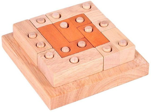 IQ Geometrisches Puzzlespiel 3D, Holzpuzzle, Bunt, ab 6 Jahren - Bild 1