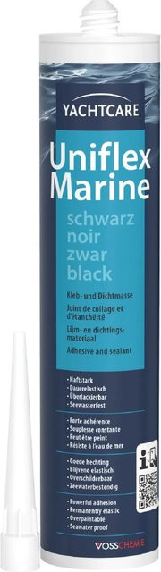 Yachtcare Polyurethan Kleb- und Dichtmasse Schwarz 310 ml solventfrei - Bild 1