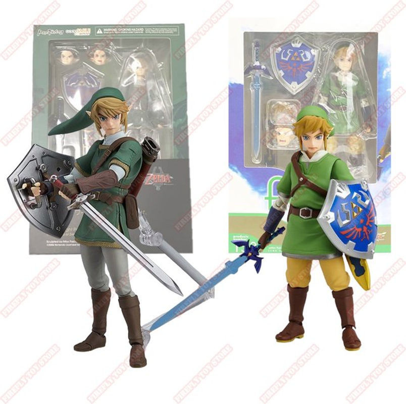 Figma Link Zelda Actionfigur aus Kunststoff, mehrfarbiges Anime Modell für Sammler - Bild 1