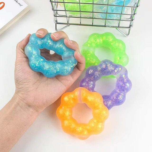 Anhänger Girlande Transparent Donut, Kinder, Mädchen - Bild 1
