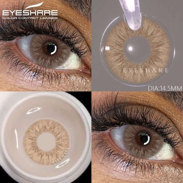 EYESHARE farbige Kontaktlinsen, Jahreslinsen, 2 Linsen - Bild 1