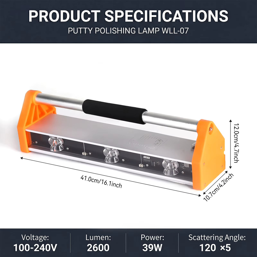 Podofo Wandpolierlampe transparente Ecklampe mit 1500 Lumen zur Farbausgleichung und Wandakzeptanz - Bild 7