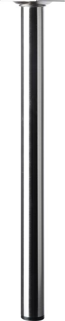 Hettich Tischbein Edelstahl-Optik Silber Durchmesser: 3 cm, Höhe: 40 cm - Bild 1