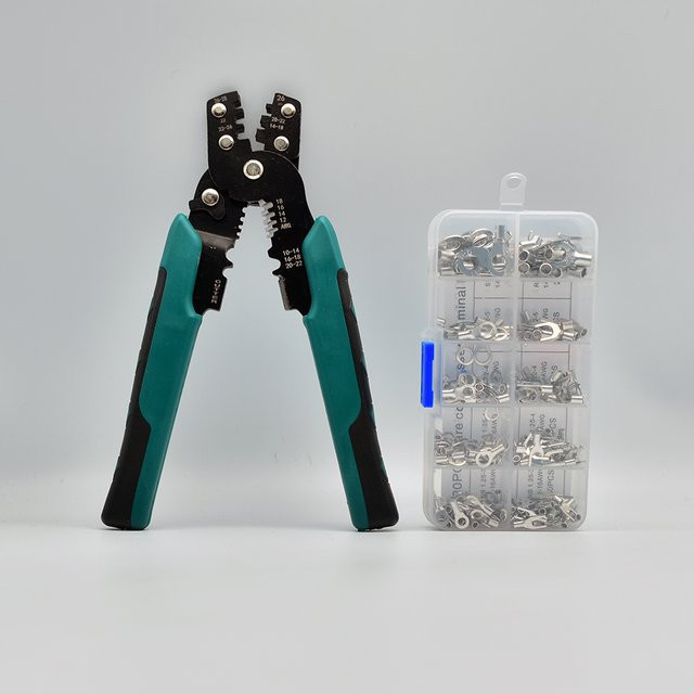 HOHERT 320-teiliges Crimp-Terminal-Set mit elektrischen Steckern und U/O-Spleißanschlüssen in Multicolor, Drahtverbinder für 2,8/4,8/6,3 mm Kabelanschlussstecker - Bild 1