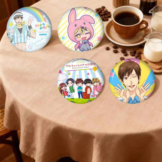 Kayou Anstecknadel Anime Uramichi Oniisan, rund - Bild 1