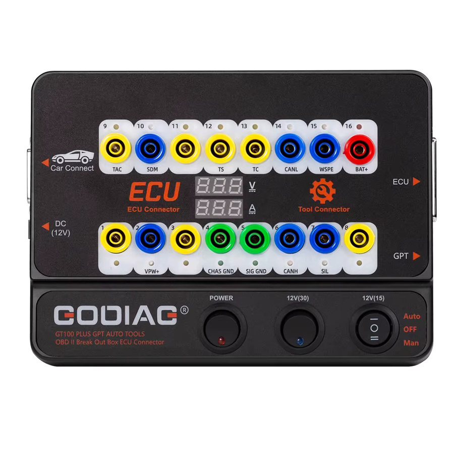 GODIAG GT100 PLUS GPT ENET DoIP Breakout-Box ECU-Anschluss für OBD II, Schwarz - Bild 3