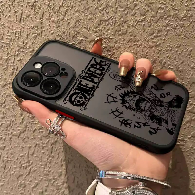 Silikon-Soft-Handyhülle mit One-Piece-Motiven für Xiaomi Mi 15T 14T 12T 12S 12X 12 POCO X7 X6 X5 X4 X3 F5 F4 F3 M6 M4 M3 Pro in Schwarz - Bild 3