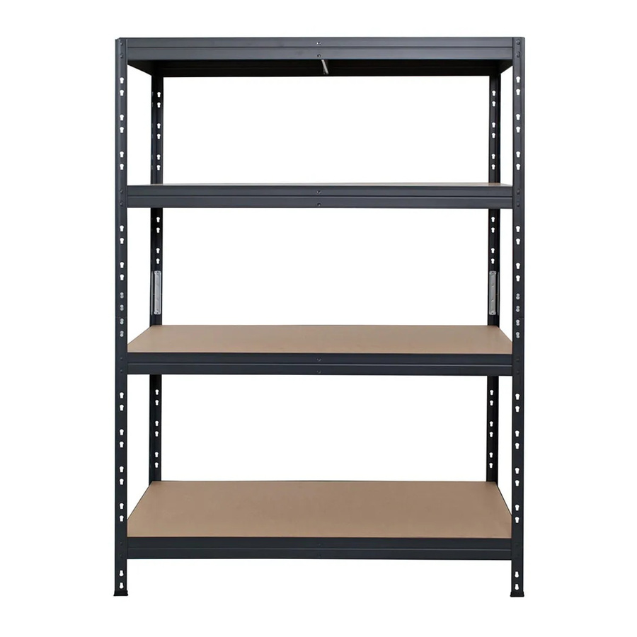 Ar Shelving Rivet Schwerlastregal mit 4 Böden in Anthrazit, H 180 cm x B 120 cm x T 60 cm - Bild 2