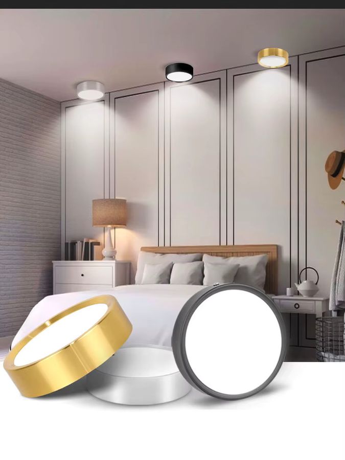 CANMEIJIA Dreifarbige LED-Downlights zur Oberflächenmontage für Innenräume und Badezimmer - Bild 6