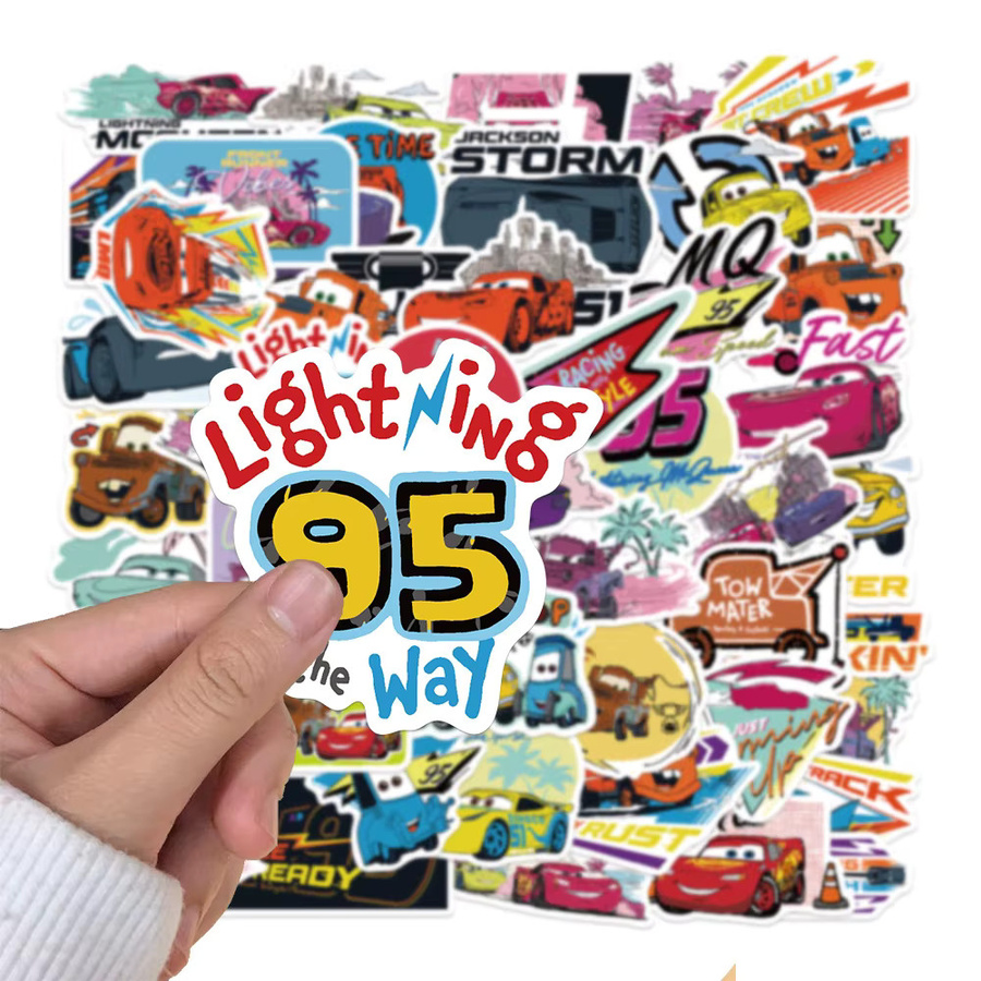 Disney Cars Lightning Mcqueen Cartoon Graffiti Aufkleber, Sticker, Bunt / Mehrfarbig - Bild 4
