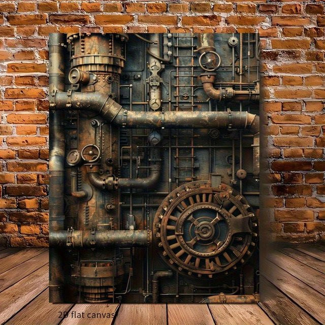 CIFBUY Steampunk Metall-Blechschild Retro Wanddekoration Abstract Poster, Breite: 30,0 cm, Höhe: 20,0 cm - Bild 1