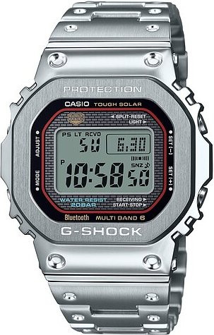 Casio G-Shock Digitaluhr, Solar, Edelstahl, 43,2 mm, Silber, Unisex - Bild 1
