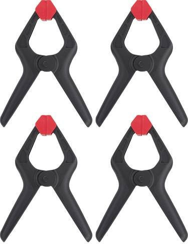TOOLCRAFT Federzwinge in Schwarz mit einer maximalen Spannweite von 40 mm und einer Länge von 115 mm - Bild 1