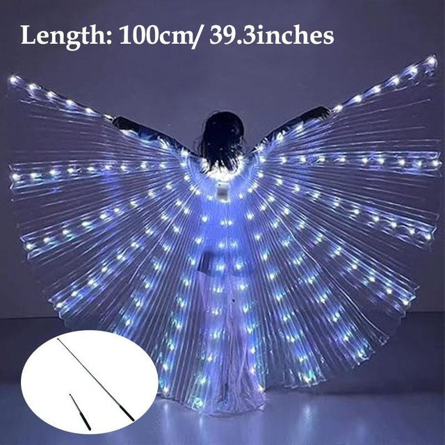 LED Isis Flügel, Leuchtende Feenflügel, Weiß - Bild 1