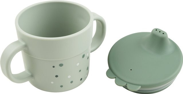 Done by Deer Foodie Schnabeltasse Happy Dots Green - Bild 1
