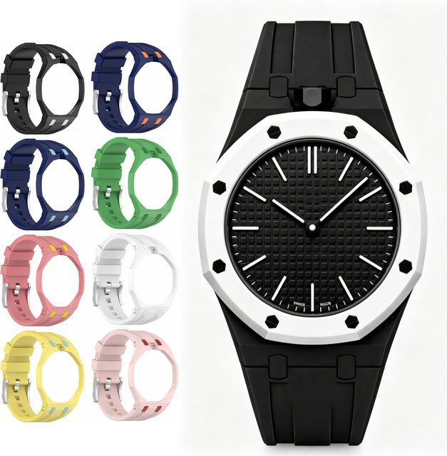Swatch Uhrenarmband, Silikon, Schwarz, Unisex - Bild 1