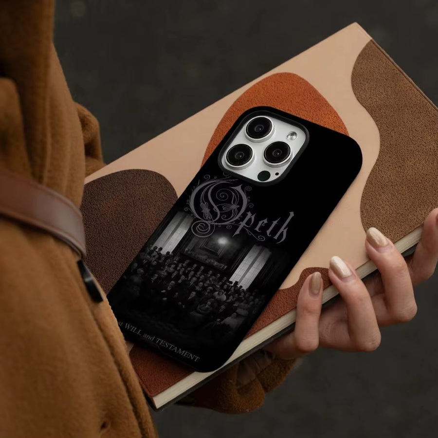 Band O-Opeth Handyhülle für Apple iPhone 17 16 15 14 13 12 Pro Max Plus in Schwarz mit glänzender HD-Doppelschicht-Flüssighartschale - Bild 2