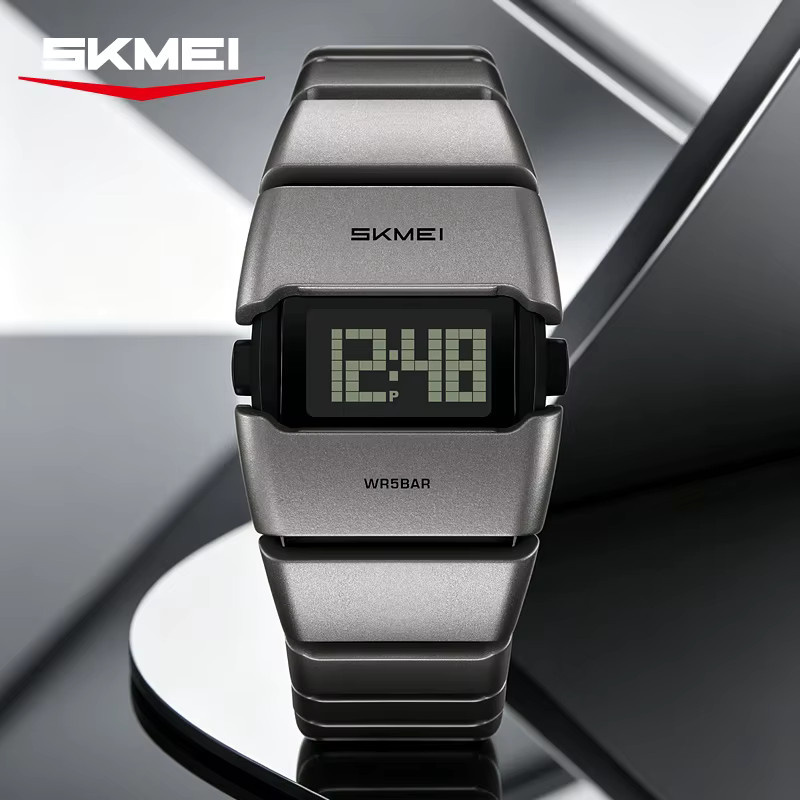 SKMEI Digitaluhr, Herren, Kunststoff, Schwarz, 5 ATM - Bild 3