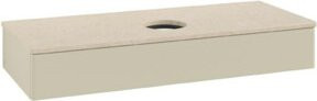 V&B Waschtischunterschrank Antao ohne Frontstruktur, Grau lackiert, B/T/H: 120 x 50 x 19 cm - Bild 1