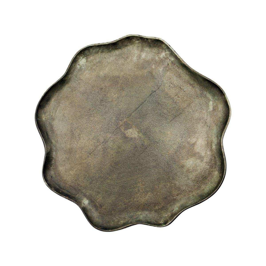 House Doctor Schale Talas in Antik mit organischer Form, Durchmesser: 50 cm, Farbe: Schwarz - Bild 1