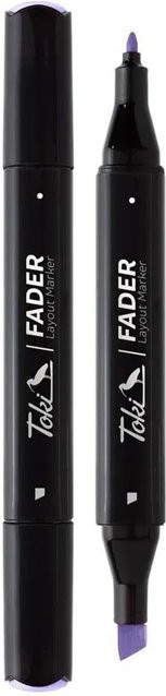 Toki Marker Fader Chisel Tip Permanent Marker in Ultramarine Violet mit 66 Farben - Bild 1