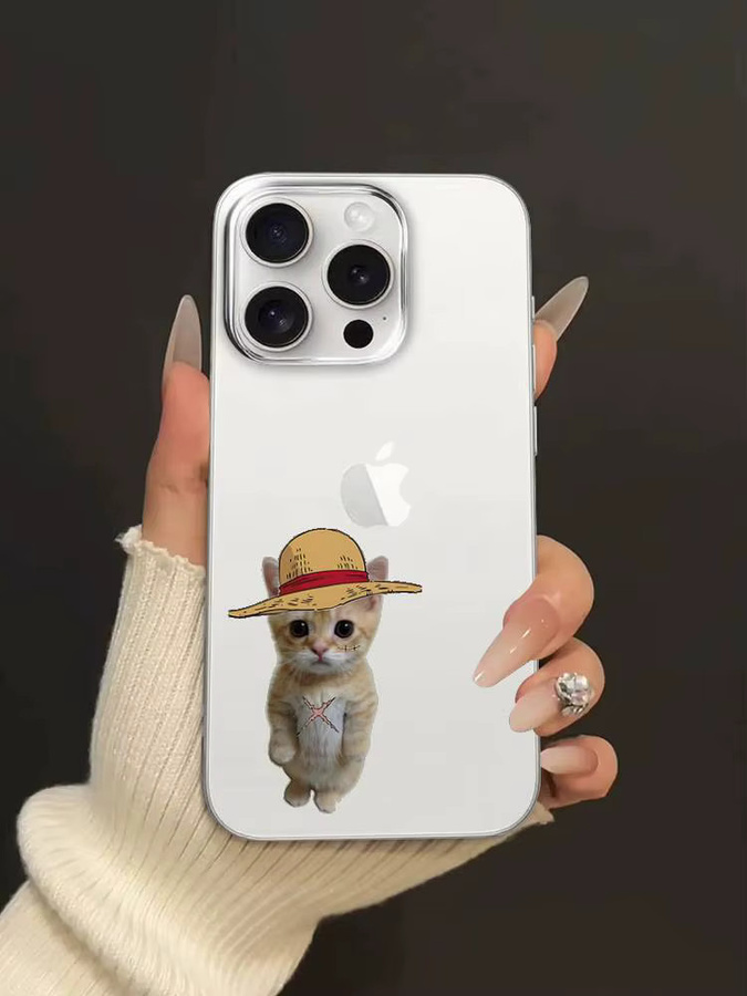 Transparente Handyhülle mit Katzenmotiv für iPhone 17, 16, 15, 14, 13, 12, 11 Pro Max, X, XR, XS Max, SE 2020, 7, 8 Plus - Bild 4