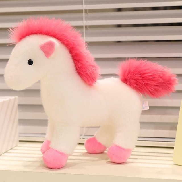 Cartoon Simulation Pony Puppe Plüschtier, rosa, 30cm - Bild 1