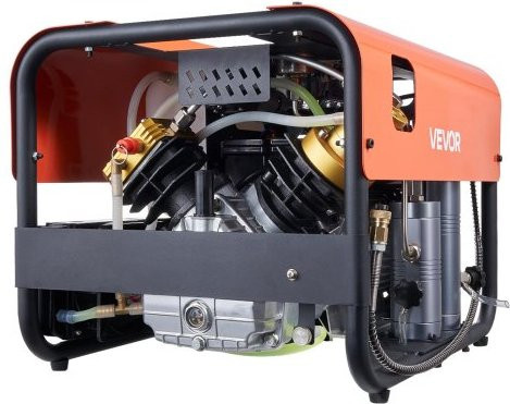 VEVOR PCP Luftkompressor mit Doppelzylinder und Auto-Stop, 4500 PSI / 30 MPa, Orange - Bild 1