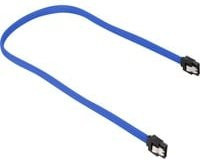 Sharkoon SATA III Kabel mit Sleeve in Blau - Bild 1
