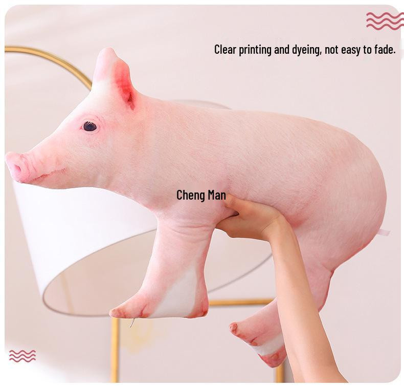 Pickerr 3D Schwein Kuscheltier aus Plüsch - Bild 3
