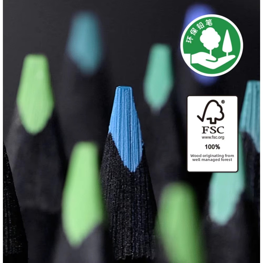 Faber Castell Black Edition Ölstifte in Dreiecksform, Premium-Kunstbedarf für Mal- und Zeichensets, Mehrfarbig - Bild 1
